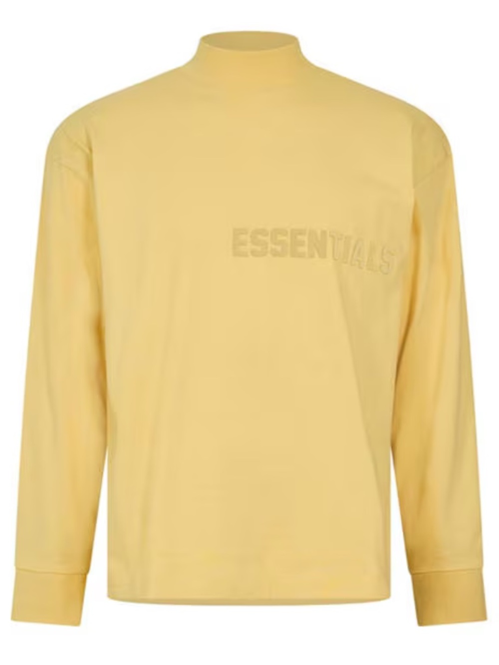 ✨ Authentic Fear of God Essentials Relaxed Mock Neck Long Sleeve Tee - RARE ✨